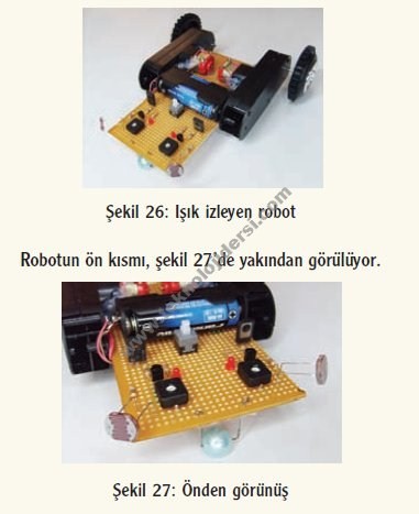 ışık takip eden robot