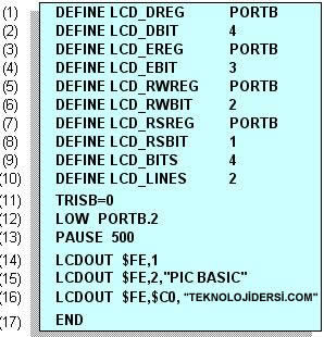 pic16f84 uygulamaları