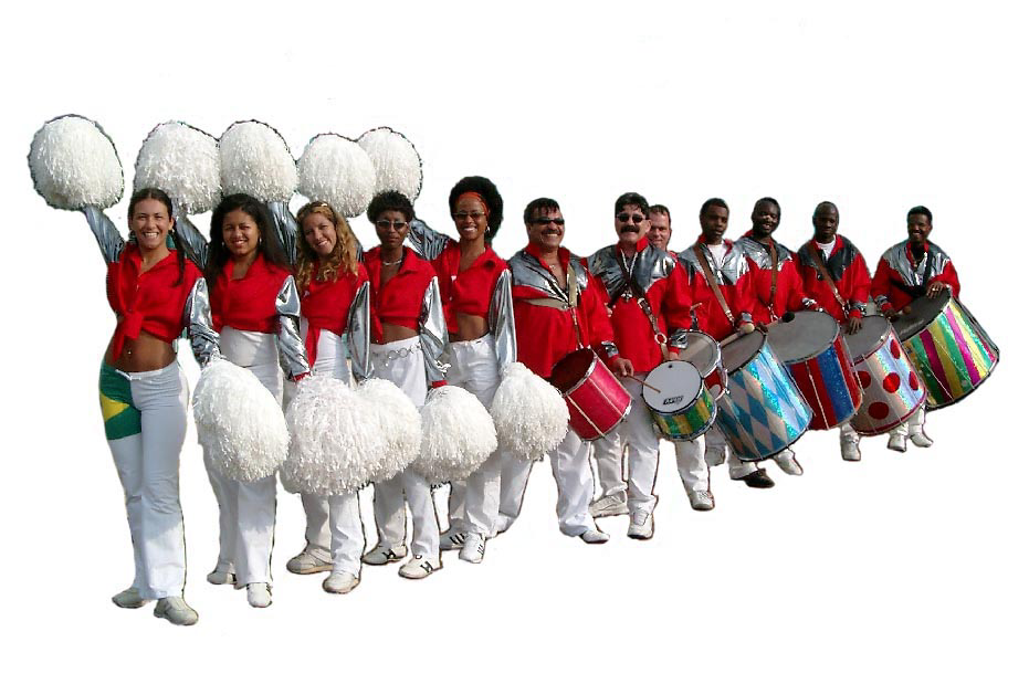 Boek Batucada slagwerk groep bij Farofa braziliaans entertainment.
