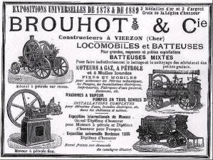 Extrait d’une publicité de la société Brouhot et Cie en 1898