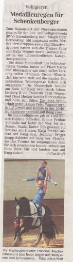 Veröffentlicht mit freundlicher Genehmigung. Quelle: Leipziger Volkszeitung vom 7. Mai 2007 | Regionalausgabe "Delitzsch-Eilenburg" | Seite 23