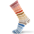 Infinity Symmetric Socks & More 92 - Bleu-Beige-Rouille-Grenat