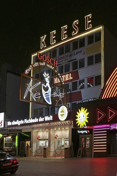 Ehemals sündigste Fischbude der Welt auf der Reeperbahn Hamburg St. Pauli  