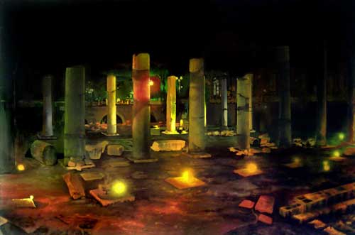 <b>Schatten wie Tage</b><br />2011<br />Acryl auf Baumwolle<br />150 x 100 cm