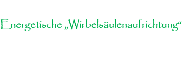 energetische Rückenbehandlung 