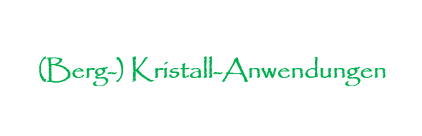 Laser-Bergkristall-Anwendung