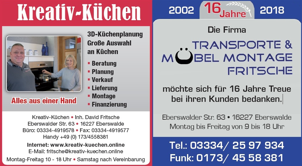 Willkommen Kreativ Kuechens Eberswalde