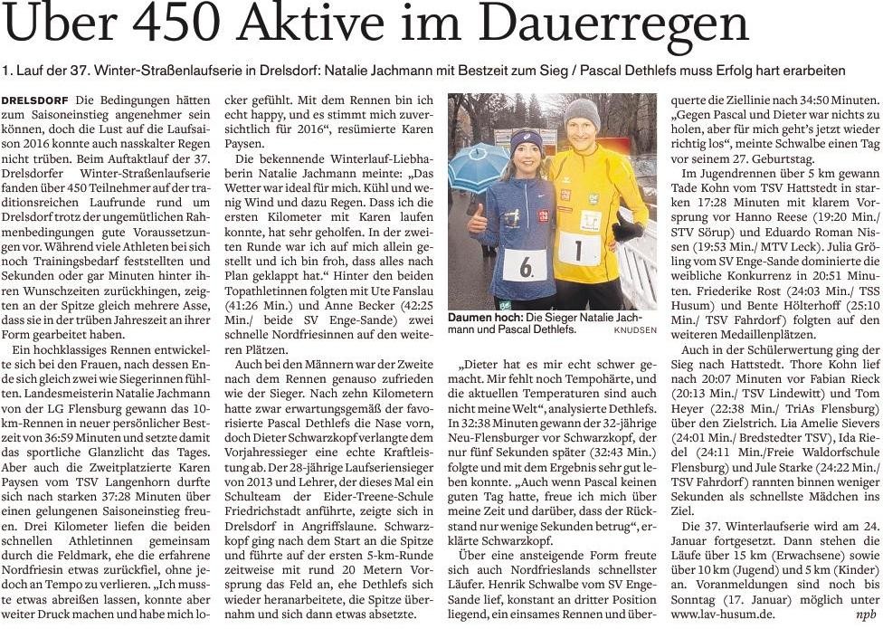 1. Lauf 10km  Drelsdorf 