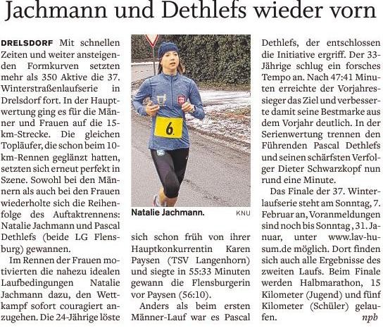 Drelsdorflauf aus der Flensburger Tageblatt