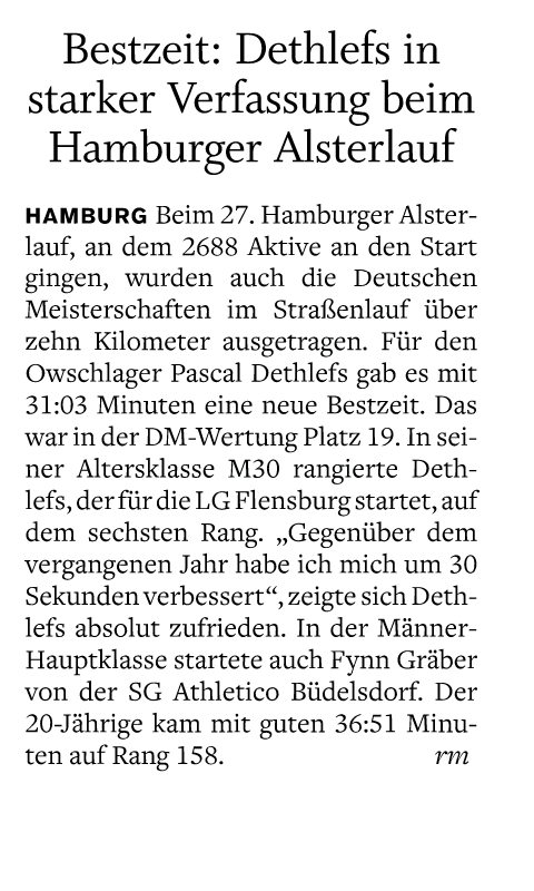 DM 10km in Hamburg