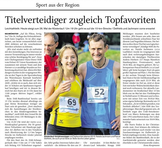 Vorschau Holstenkösten Lauf Neumünster 2015