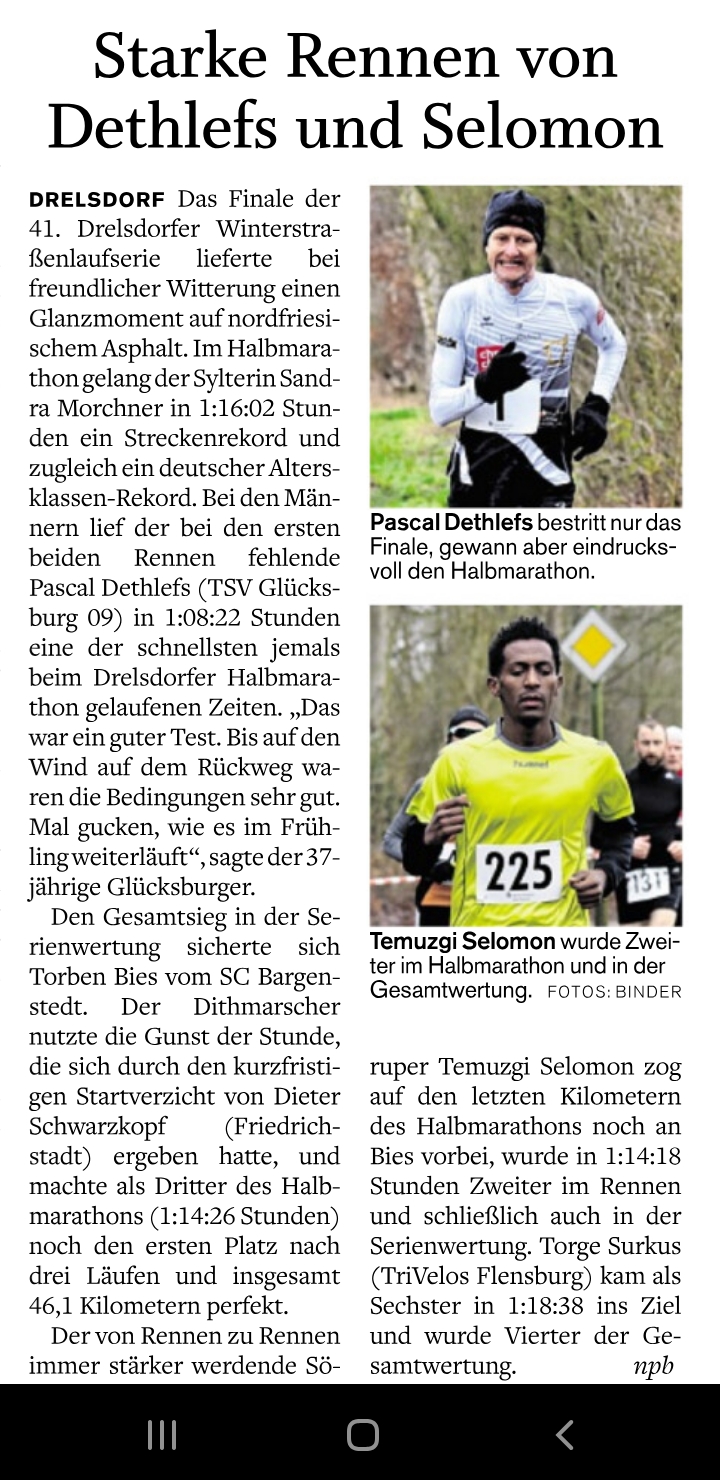 Schnelles Rennen beim HM Drelsdorf
