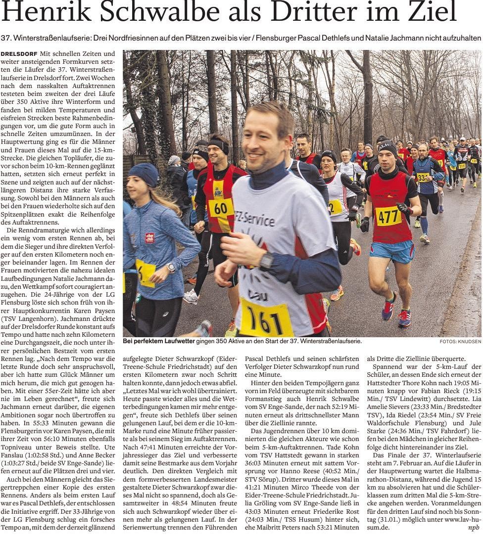 2. Drelsdorflauf Streckenrekord 15 km