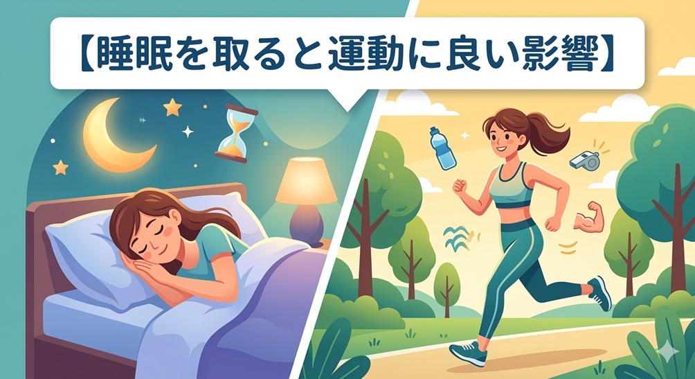 睡眠を取ると運動に良い影響
