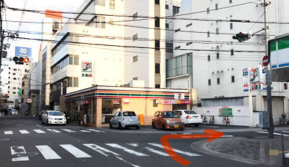 梅田北1号店への道順、大阪のパーソナルジム　パーソナルトレーニング　大阪市北区　大阪梅田　中津