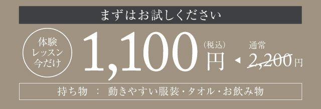 まずはお試しください！キャンペーン価格
