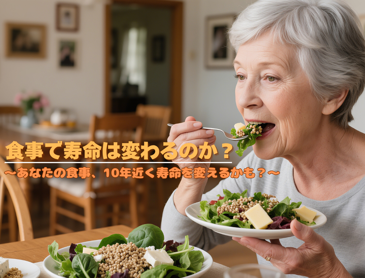 食事で寿命は変わるのか？～あなたの食事、10年近く寿命を変えるかも？～