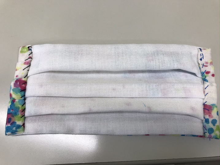 口に当たる部分はサラシを使いました。