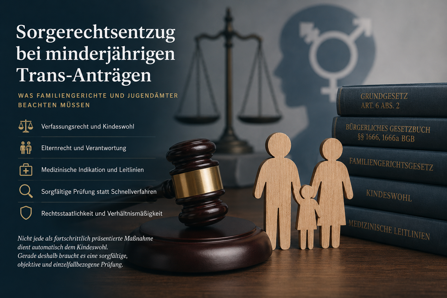 Sorgerechtsentzug bei medizinischen Transitionsbegehren Minderjähriger