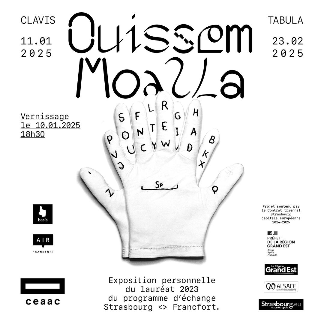 Exhibition : " CLAVIS TABULA" - CEAAC Strasbourg 11/01 - 23/02/2025
