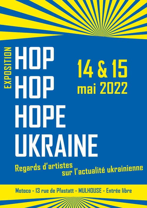 Scenographer and member of the curation for the exhibition  "HopHopHope": an exhibition against the war in Ukraine