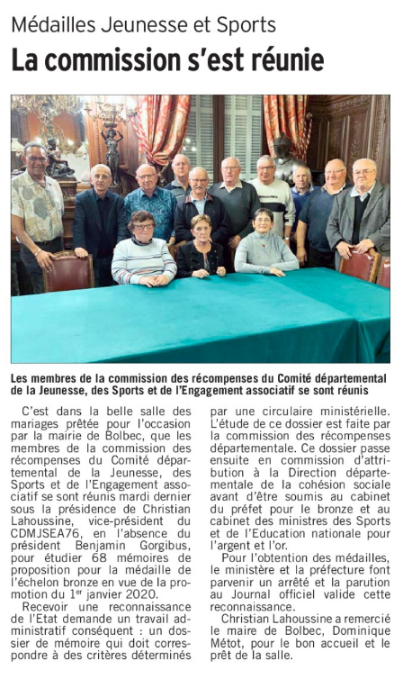 LE COURRIER CAUCHOIS 29 novembre 2019