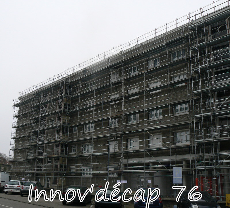 Façade d'un immeuble à Sotteville les Rouen