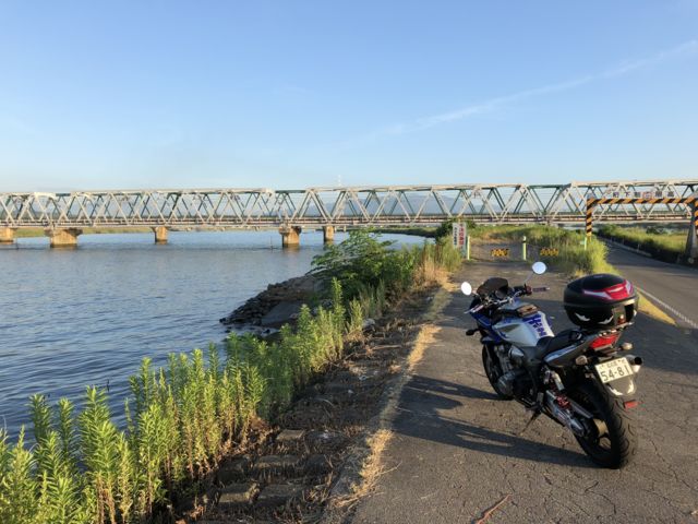 近鉄電車　長良川鉄橋