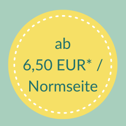 ab 6,50 Euro pro Normseite