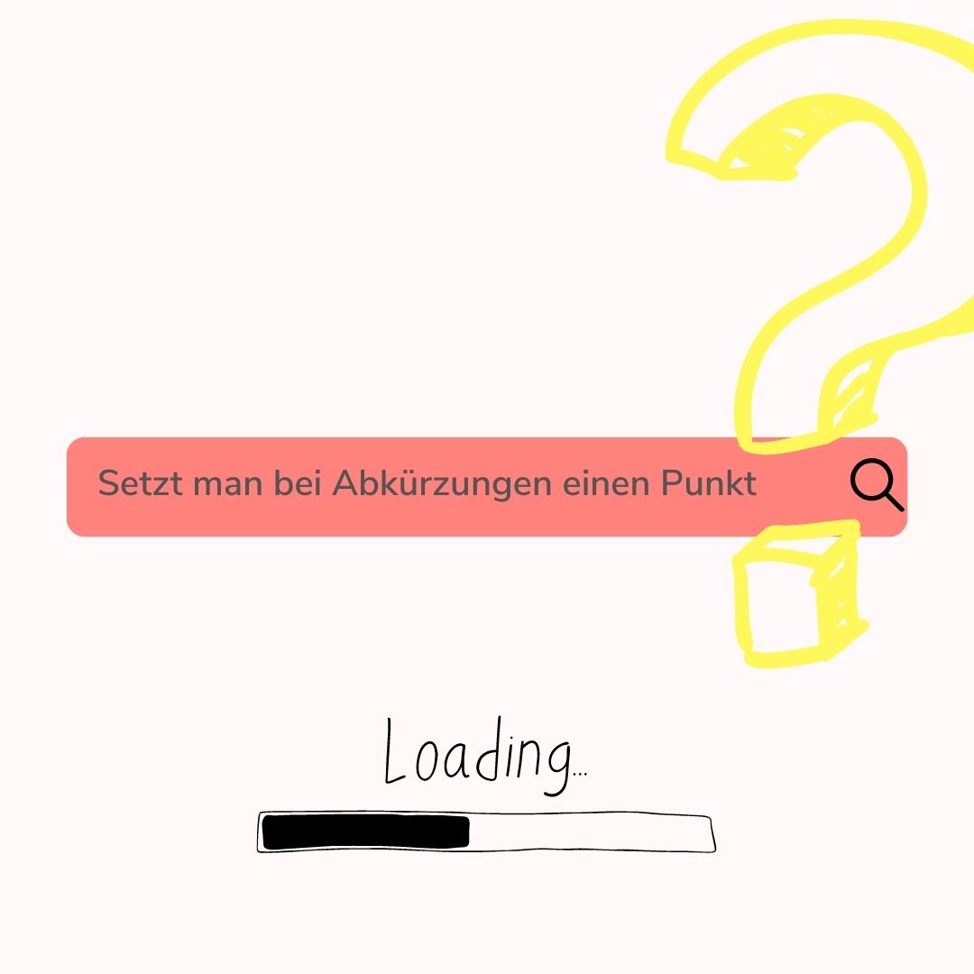 Setzt man bei Abkürzungen einen Punkt?