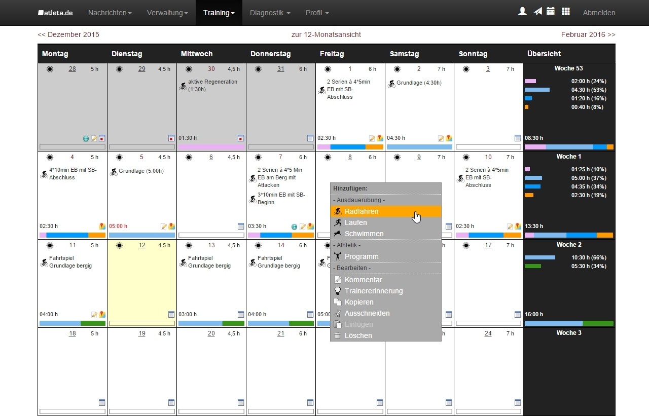Software Fur Trainer Atleta De Die Trainingsplattform - 