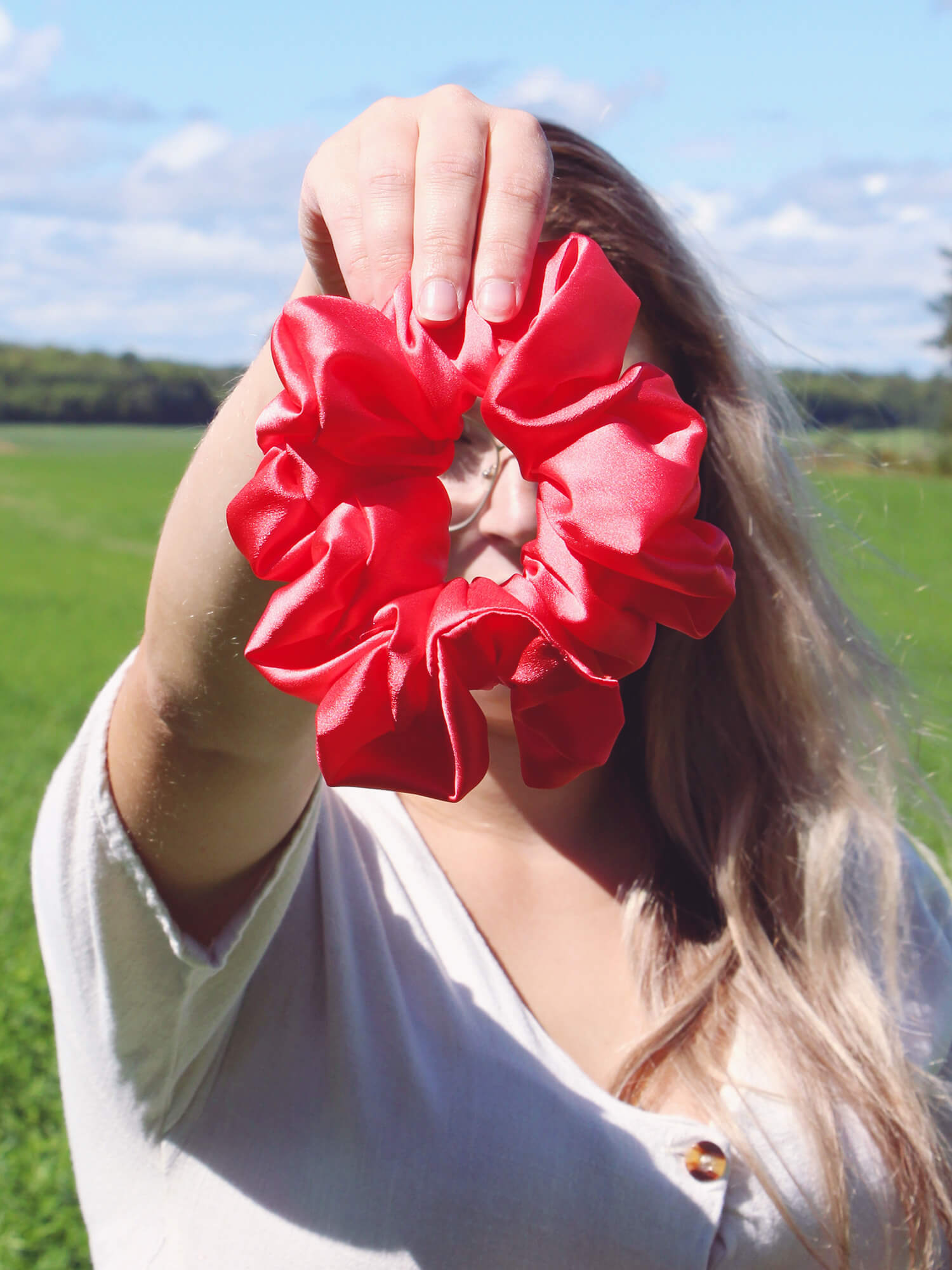 Choux corail satin