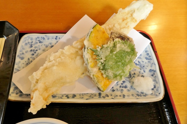 長崎県のご当地蕎麦 対州そば 対州そば匠の天ぷら