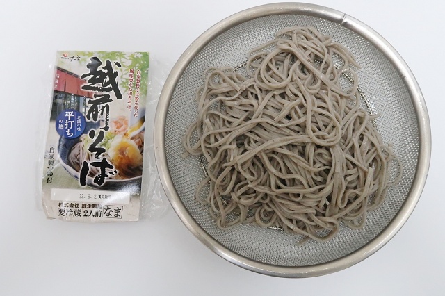 福井県のご当地蕎麦 越前そば平打ち 武生製麺