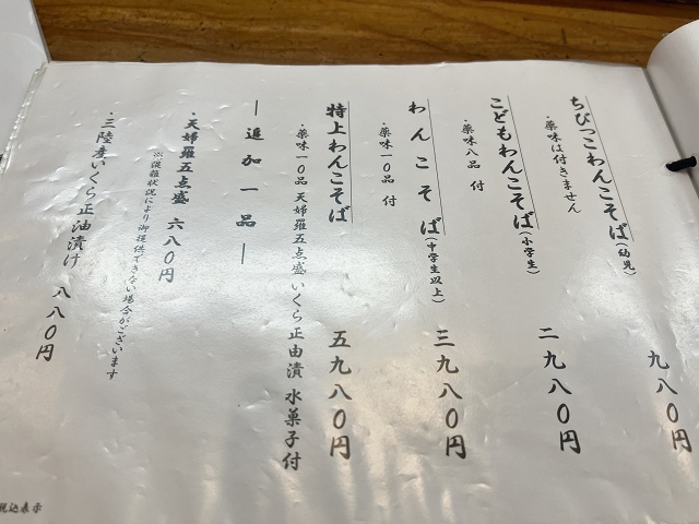やぶ屋花巻総本店 わんこそば