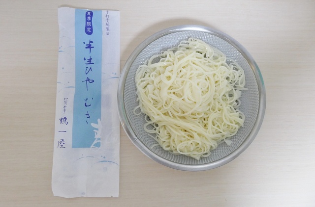 石川県のご当地麺 鶴一屋 半生ひやむぎ