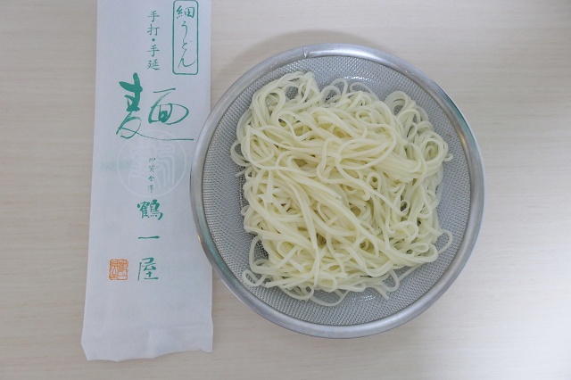 石川県のご当地うどん 鶴一屋 細うどん(乾麺)