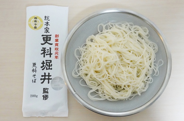 東京のご当地蕎麦 総本家更科堀井 乾麺