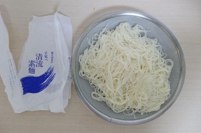 富山県のご当地素麺 越中利賀村 手延べ清流素麺