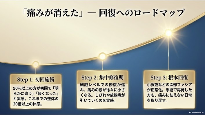 坐骨神経痛は段階的に回復する
