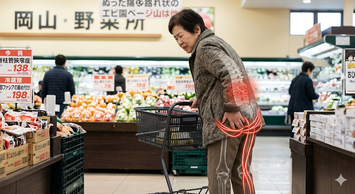 70代女性の絶望…5年前の脊柱管狭窄症の手術後に再発、スーパーの買い物中に襲う激痛への打つ手 総社市にお住まいで、5年前に脊柱管狭窄症の手術を経験された70代女性の症例です。