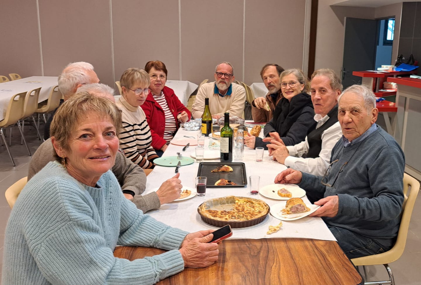 Autour de la table, avant l'effort ...