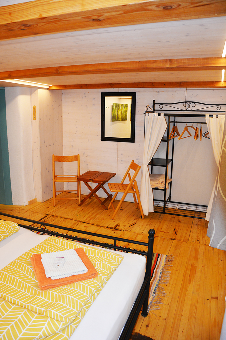 Doppelzimmer Kuschelnest im Waldviertler Seminarhaus Gauguschmühle
