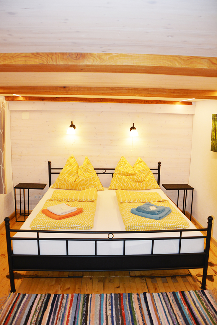 Doppelzimmer Kuschelnest im Waldviertler Seminarhaus Gauguschmühle