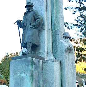 "Il monumento al Generale a Cortina d'Ampezzo"