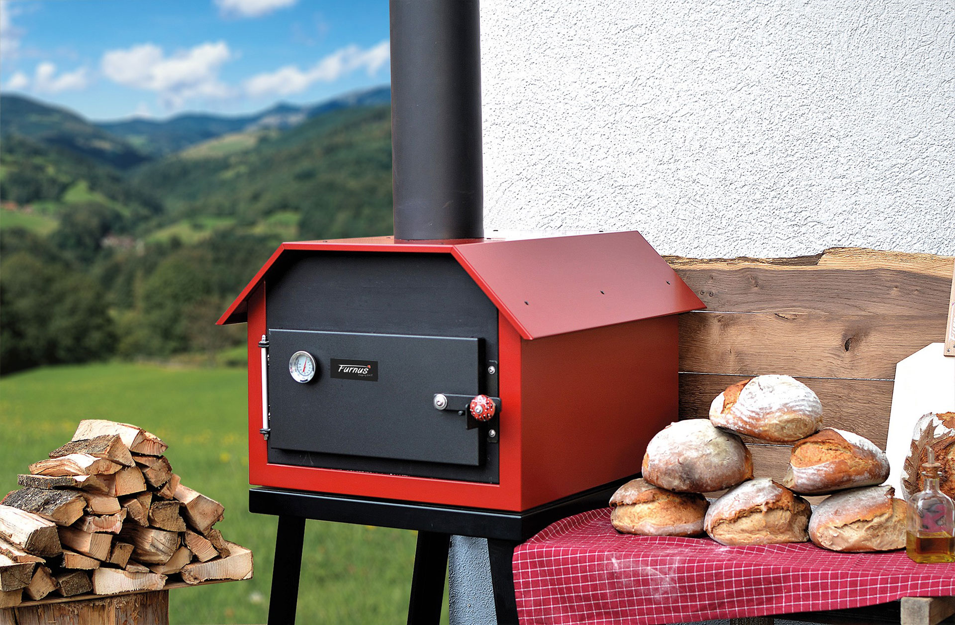 Holzbackofen Furnus S1 - Furnus Holzbackofen aus dem Schwarzwald