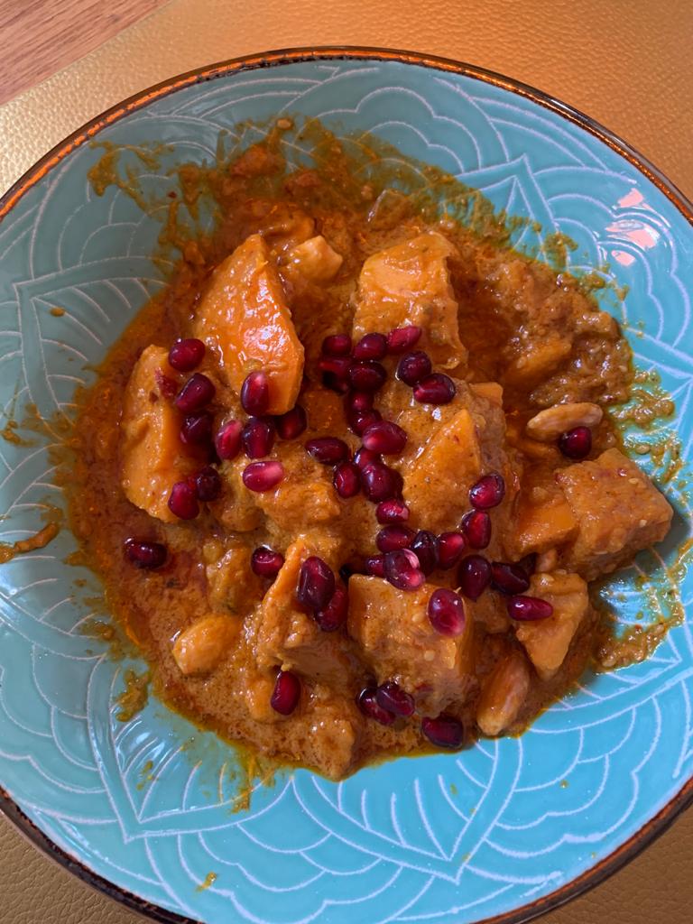 Süßkartoffel-Kürbis Curry