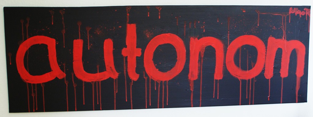"autonom" - Acryl - LW 40x120 - 2012