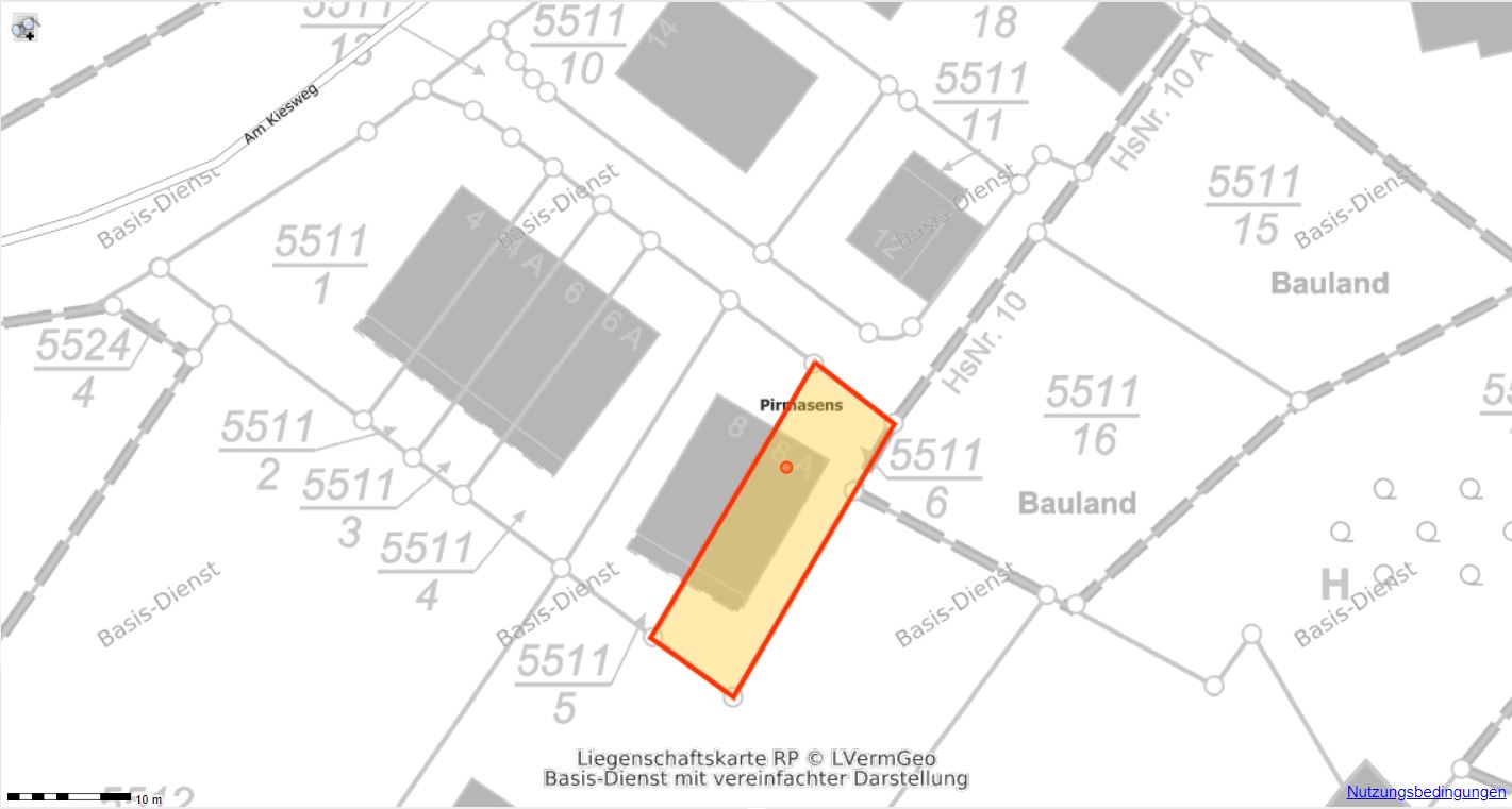 Lageplan - SW - 5511/6_Am Kiesweg 8a