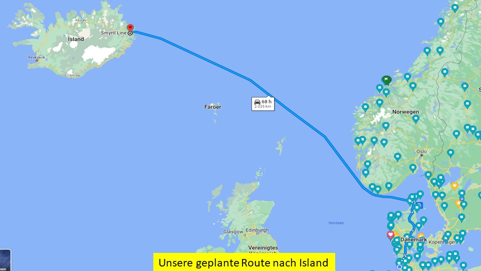 Google will nicht über die Färöern, wir müssen aber!